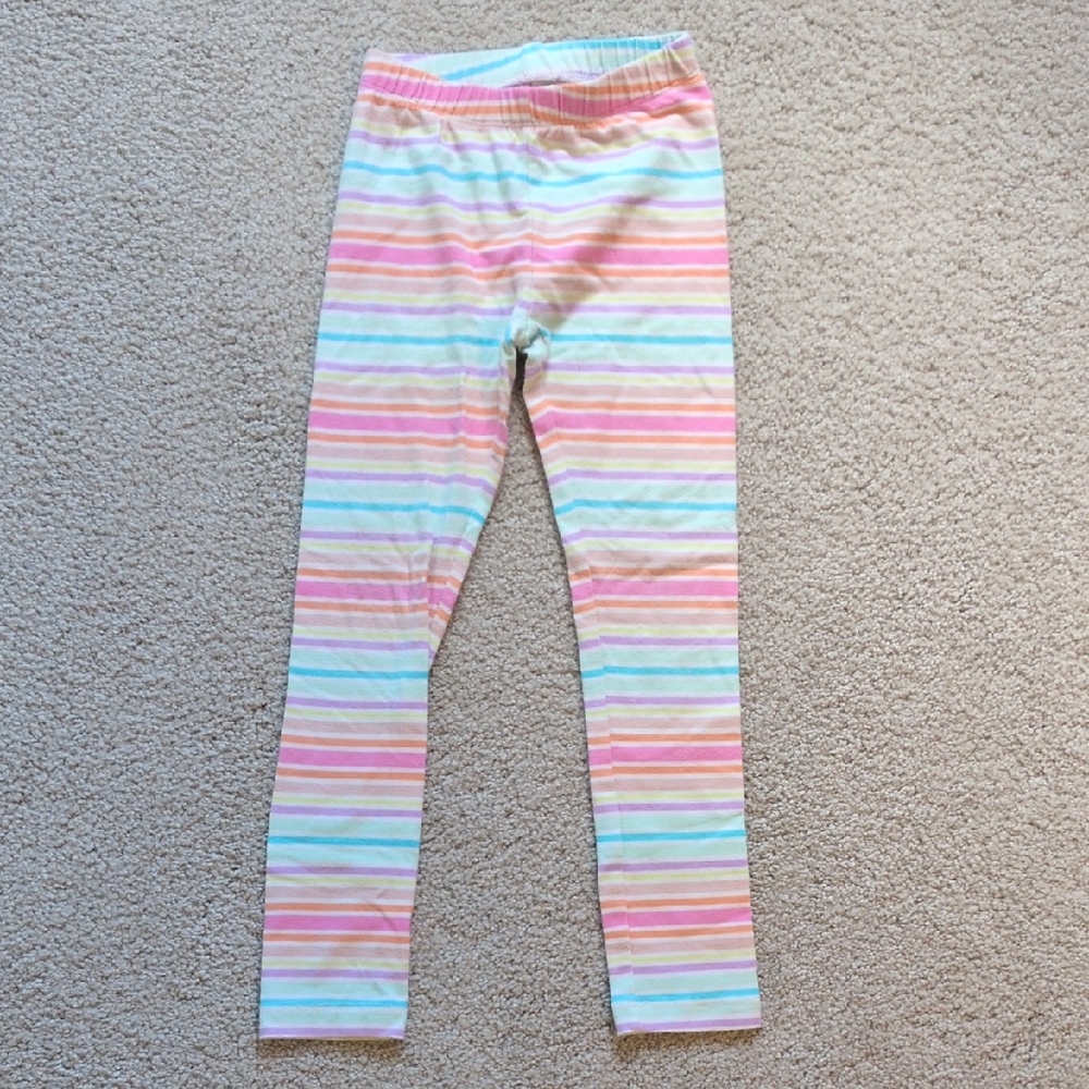Cat & Jack Pastel Striped Kids Leggings